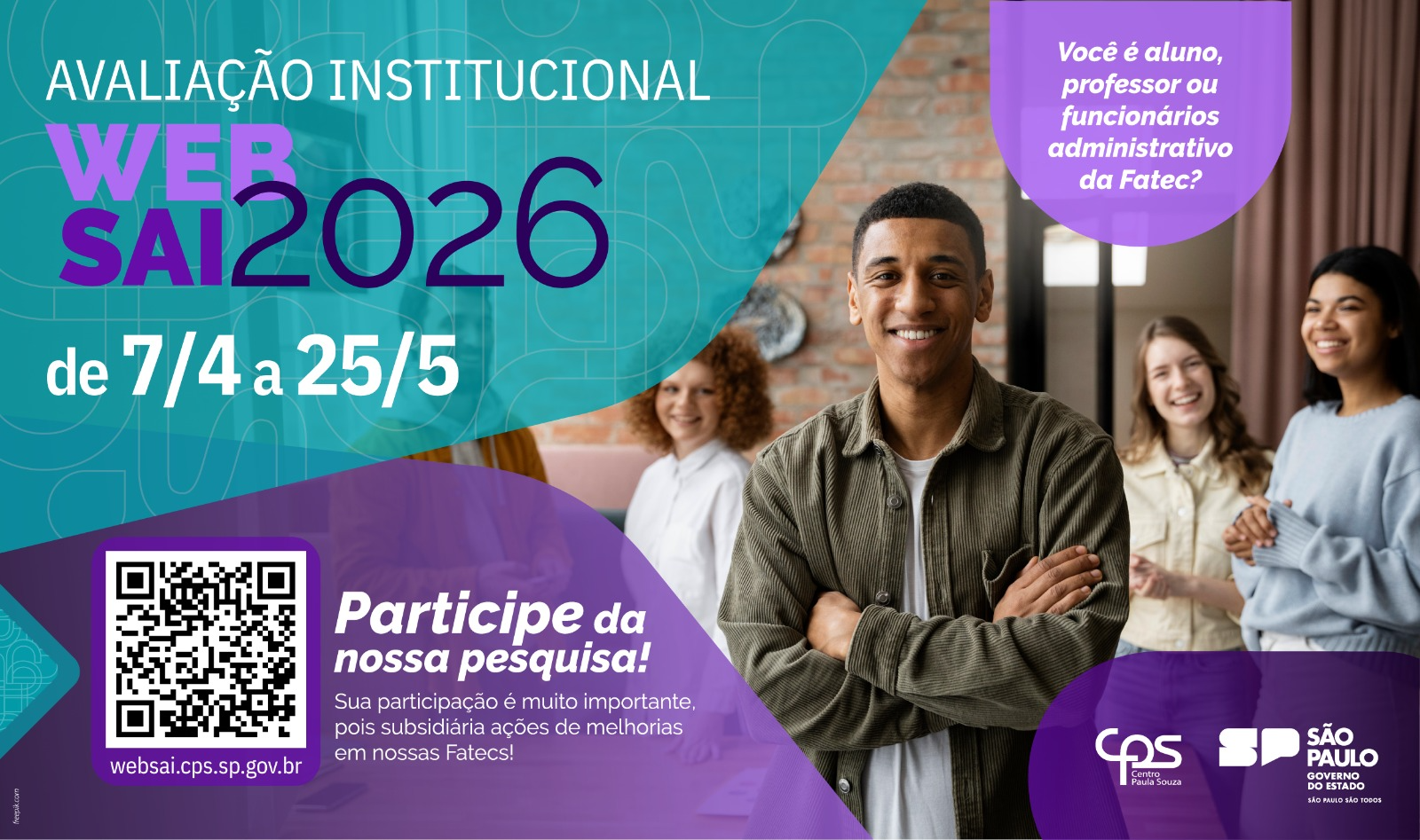 Pesquisa WebSAI para Fatecs já está disponível