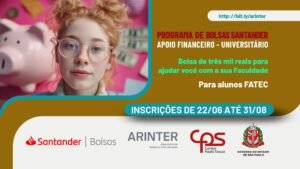 Programa Bolsas Santander Apoio Financeiro 2026