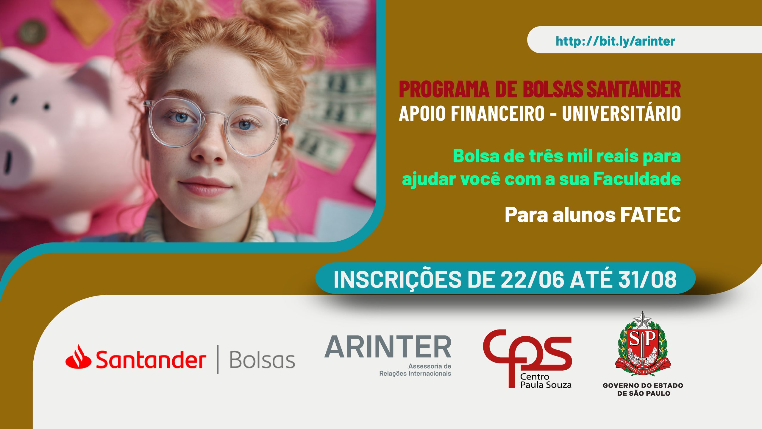 Programa Bolsas Santander Apoio Financeiro 2026